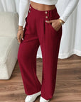 Elegant High Waist Trousers