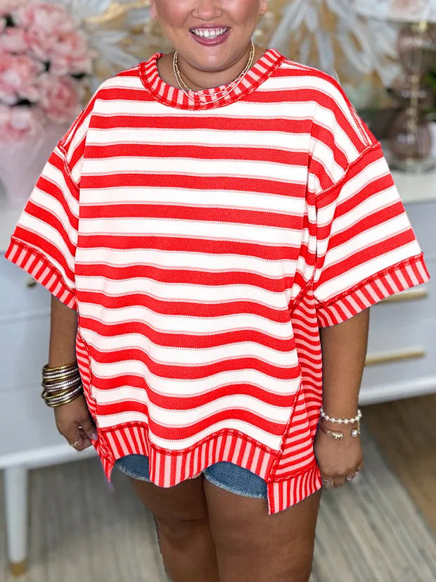 Soft Everyday Stripe Top – Flattering Fit for Casual Office Days and Relaxed Weekend Outfits