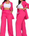 Women’s Lapel Suit with Straight Pants