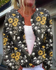 Casual Women’s Cardigan with Digital Print