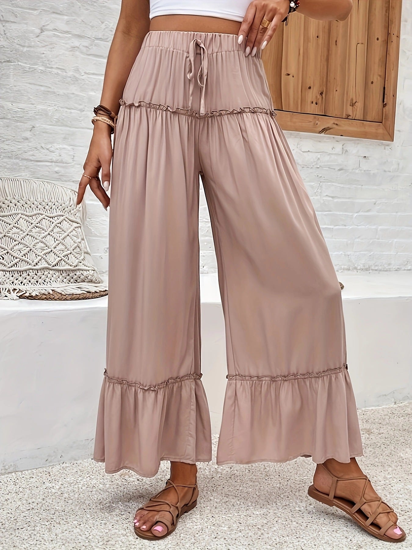 Comfy High Waist Casual Pants