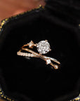 Women’s Rose Gold Moissanite Ring