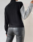 Women's High Collar Twisted Sweater