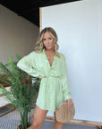 Splendid Teal Tie Waist Dress for Casual Walks