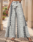 Tribal Print Loose Tie Pants