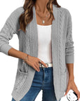 Women's Knitted Long Buttons Cardigan