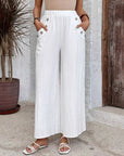 Elastic Waist Loose Casual Trousers