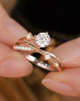 Women’s Rose Gold Moissanite Ring