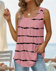 Fashion Sleeveless Square Neck Top