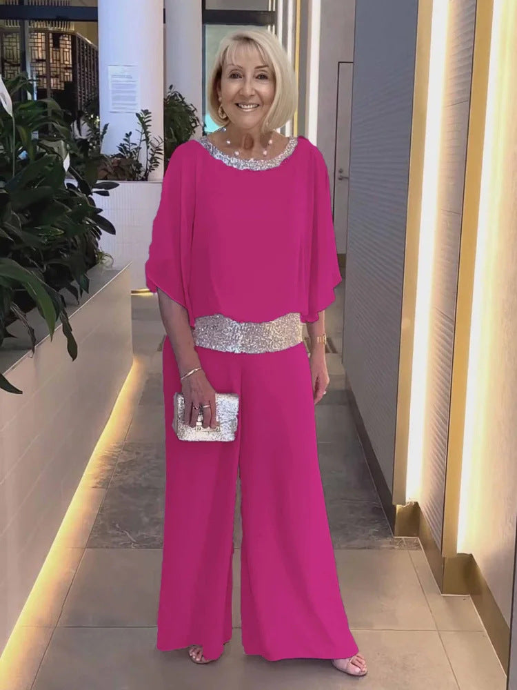 Chic Sequin Suit with a Refined Sparkle