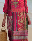 Trendy Floral Printed Midi Dress