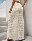 Elegant Wide Leg Lace trouser