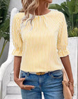 Timeless Striped Shirt Top Look