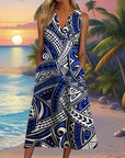 Comfort Stripe Sleeveless Dress