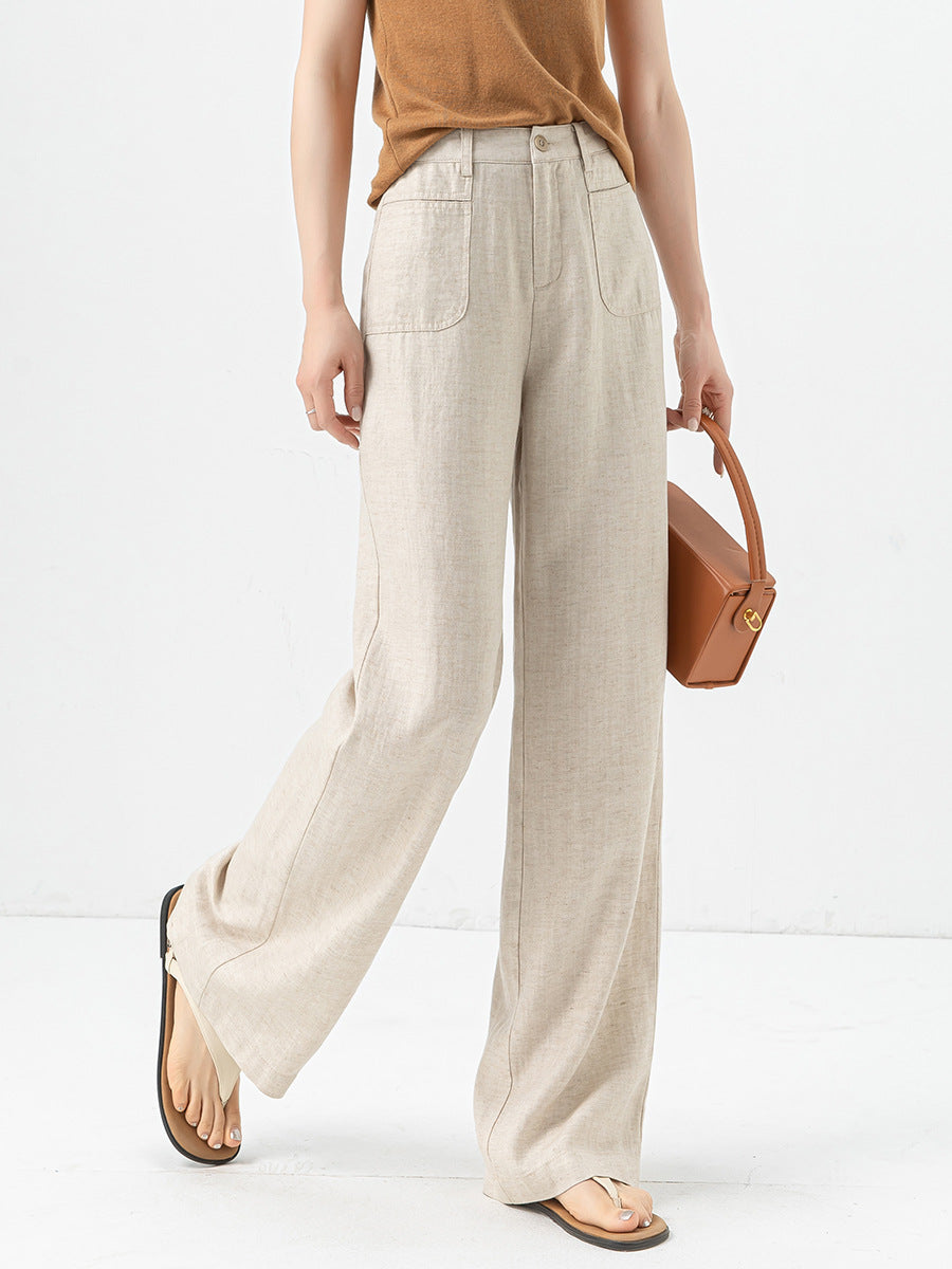 Women’s Ice Silk Straight Leg Trousers