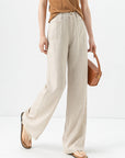 Women’s Ice Silk Straight Leg Trousers