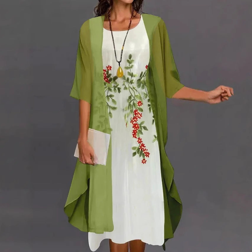 Elegant Two-Piece Summer Dress