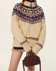 Women's High Collar Knit Sweater
