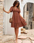 Spring Solid Color Casual Dress