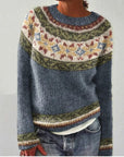 Patterned Knitwear Retro Sweater