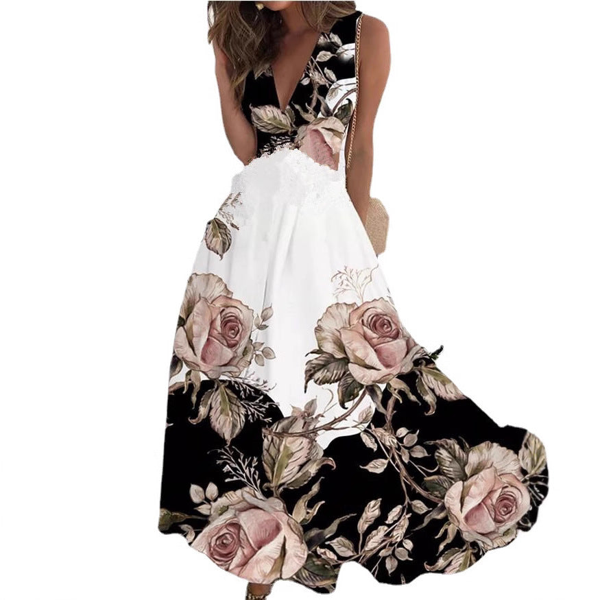 Boho Style Sleeveless Long Dress
