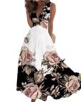 Boho Style Sleeveless Long Dress