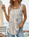 Fashion Sleeveless Square Neck Top