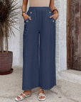 Elastic Waist Loose Casual Trousers