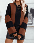 Women's Loose Round Neck Knitted Sweater
