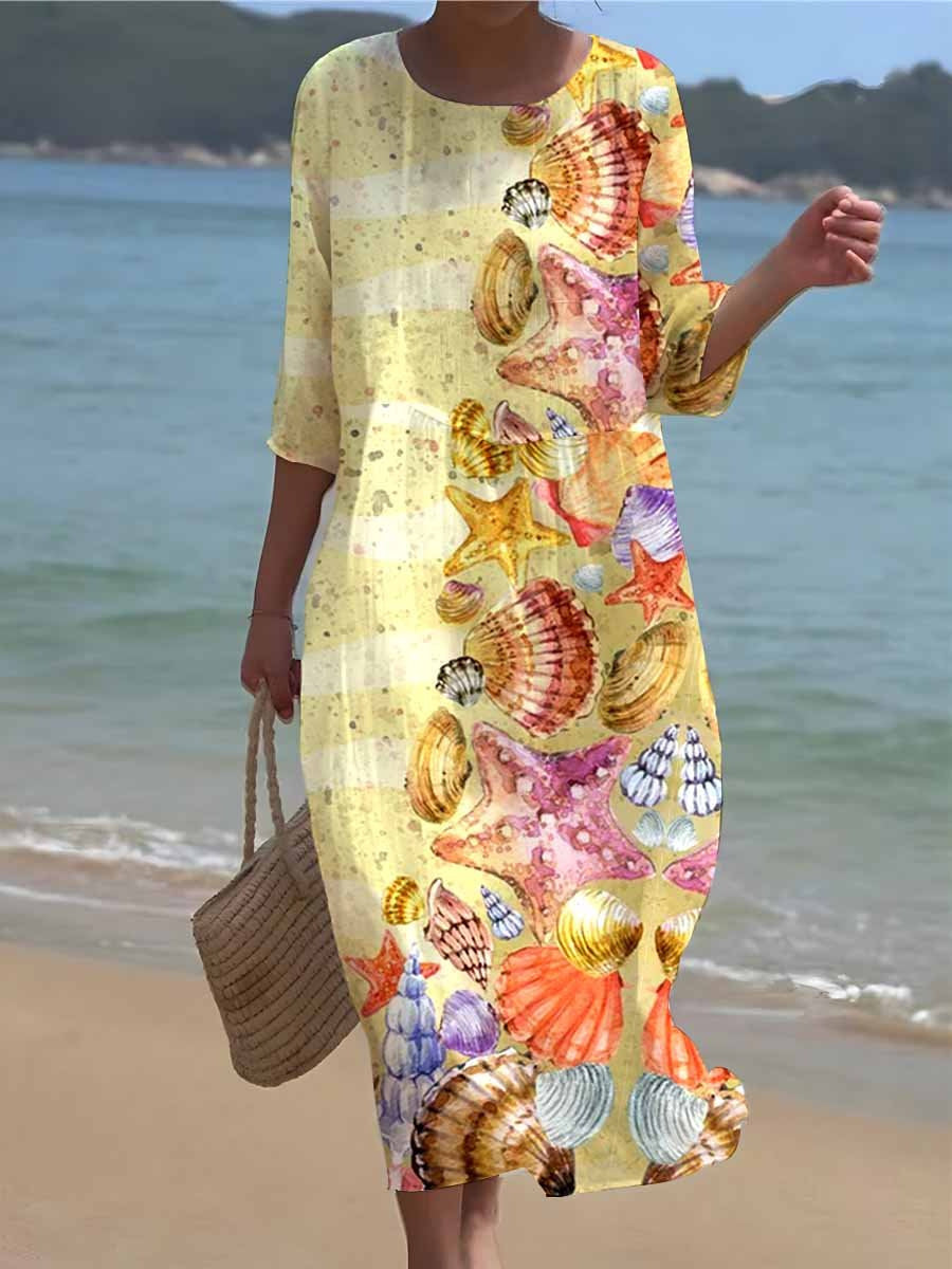 Trendy Floral Printed Midi Dress