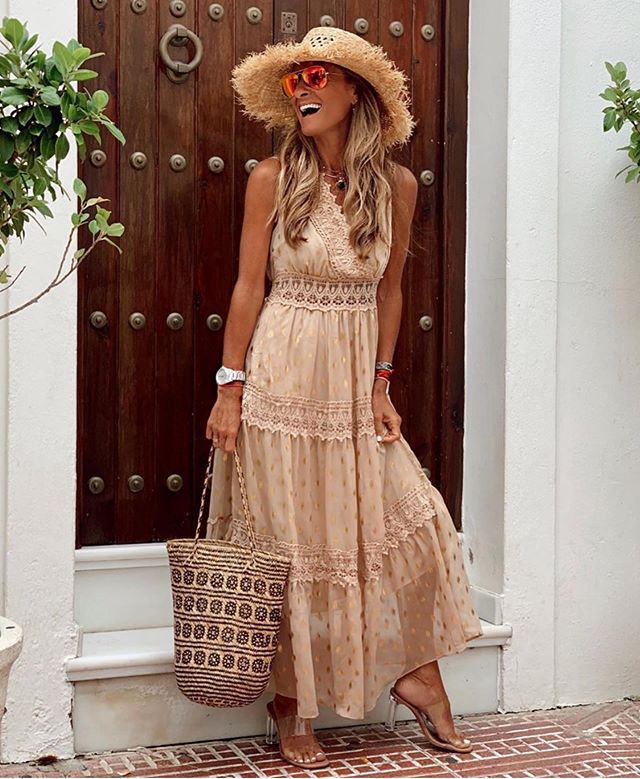 Elegant V-Neck Sleeveless Midi Dress