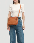 Compact Leather Bag with Clean Design