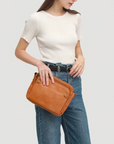 Compact Leather Bag with Clean Design