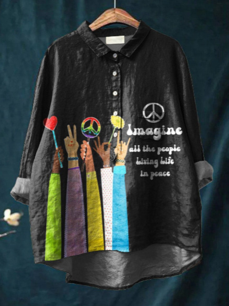 Peace Art Shirt with Hippie Vibe