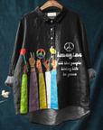 Peace Art Shirt with Hippie Vibe