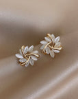 Sonja Luxe White Opal Earrings