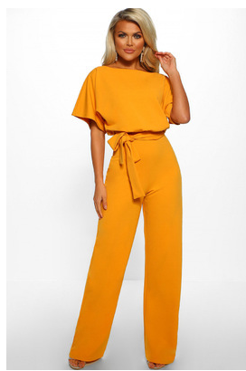 Summer jumpsuit with wide legs for women