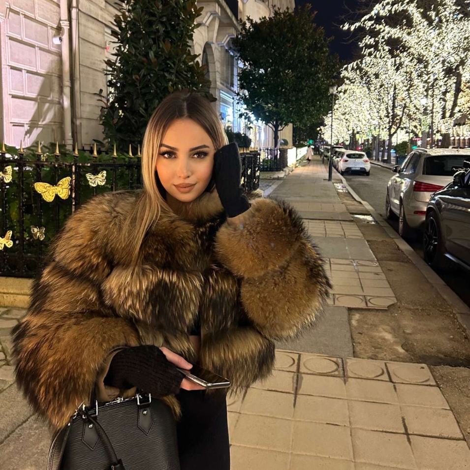 Luxury Long Sleeve Fur Jacket