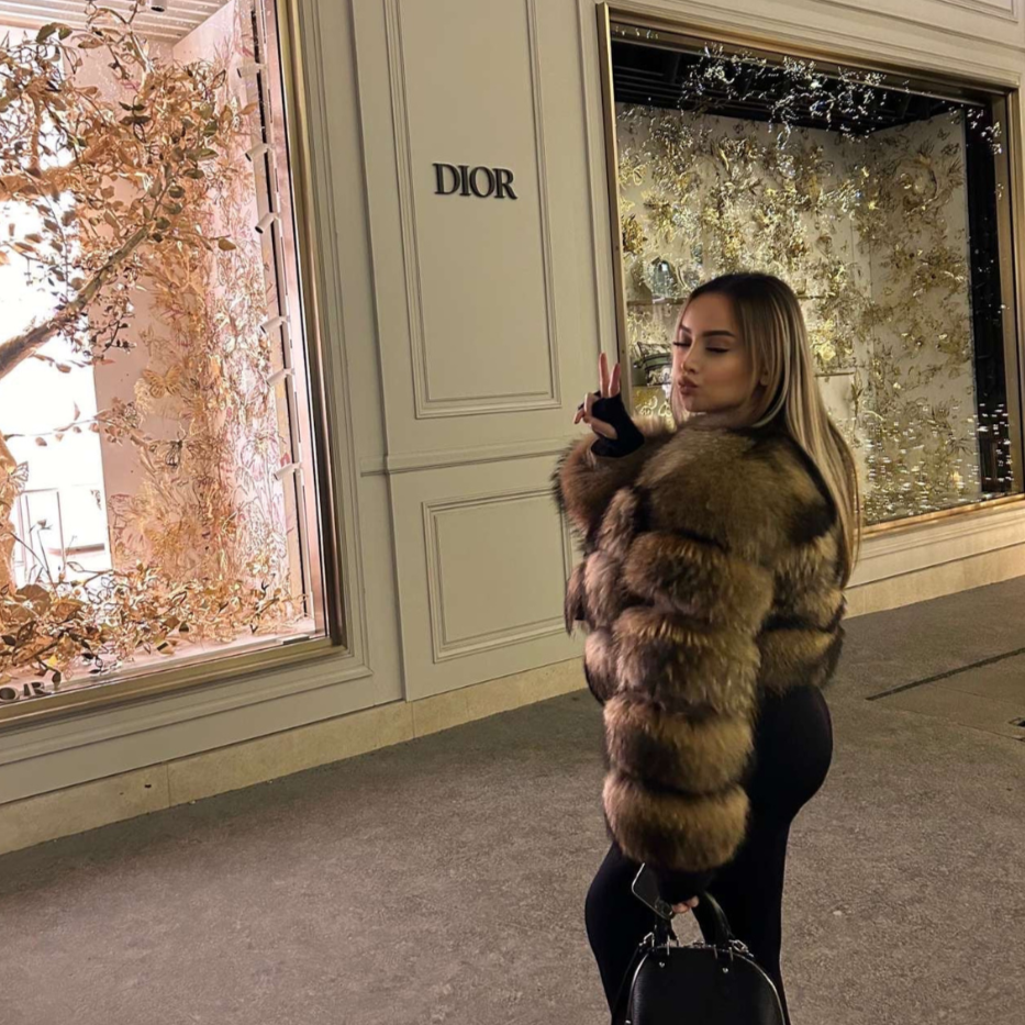 Luxury Long Sleeve Fur Jacket
