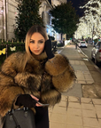 Luxury Long Sleeve Fur Jacket