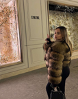 Luxury Long Sleeve Fur Jacket
