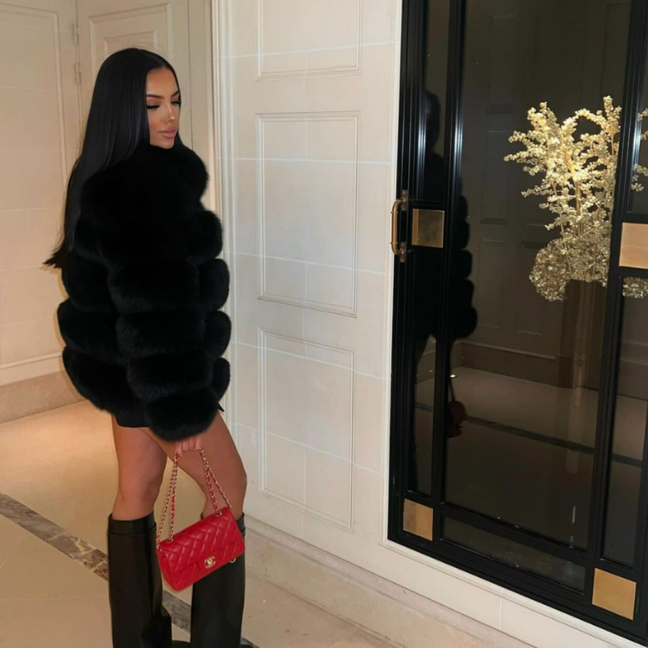 Luxury Long Sleeve Fur Jacket