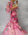 High Waist Pleated A-Line Dress