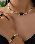 Refined Jewelry Set with Delicate Shine