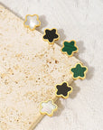 Shell Inlay Stainless Steel Earrings