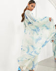 Flowy Ocean-Inspired Long Dress