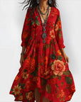 Feminine Floral Midi Dress – Drapey, Season-Ready Favorite for Brunch Dates and Wedding Guest Looks