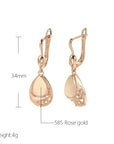 Gold Merle Drop Earrings for Women