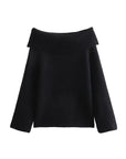Offshoulder Knit Long Sleeve Top