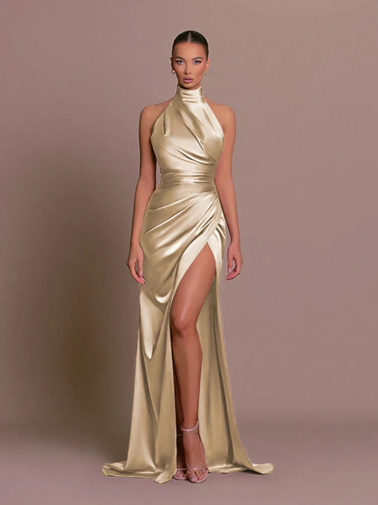 Long Slit Gown For Special Occasions